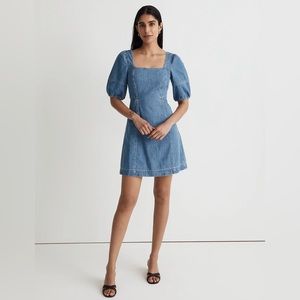 Madewell fitted denim dress